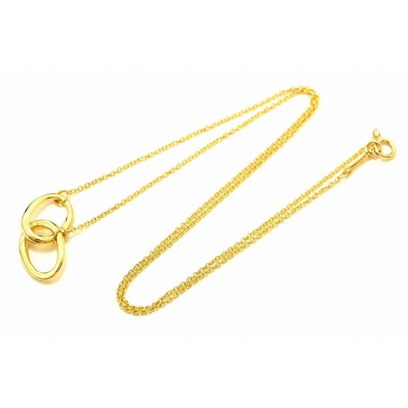 Tiffany Double Loop Yellow Gold Necklace